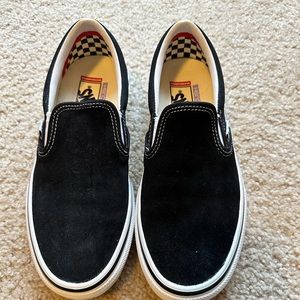 Black Men's Vans Slip-Ons Size 9